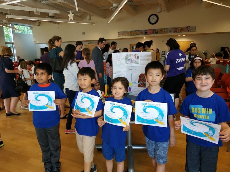 Boswin Robotics students participating in the 2017 First Lego League Aqua Adventure Robotics Competition