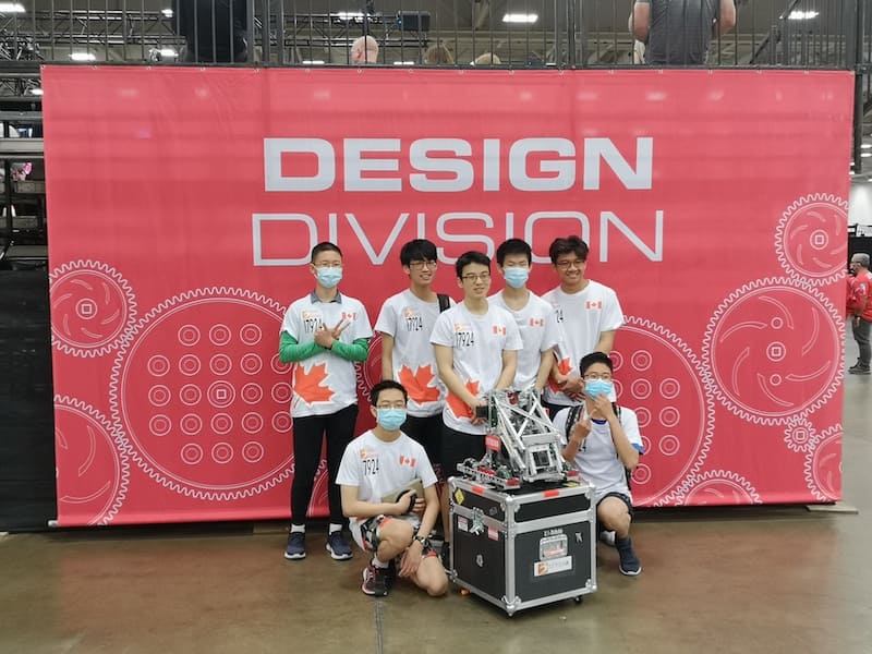 Young participants from Boswin Robotics competing at the 2022 VEX Robotics Competition in Mississauga
