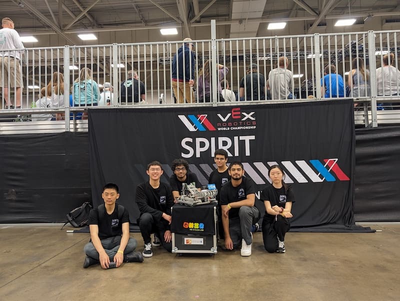 Children from Boswin Robotics competing in the 2024 VEX Robotics Competition held in Mississauga